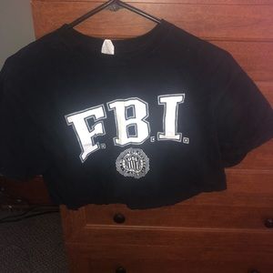 FBI crop top T shirt
